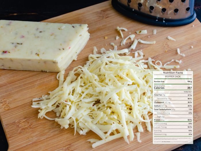 Nutrition in Pepper Jack Cheese A Deep Dive