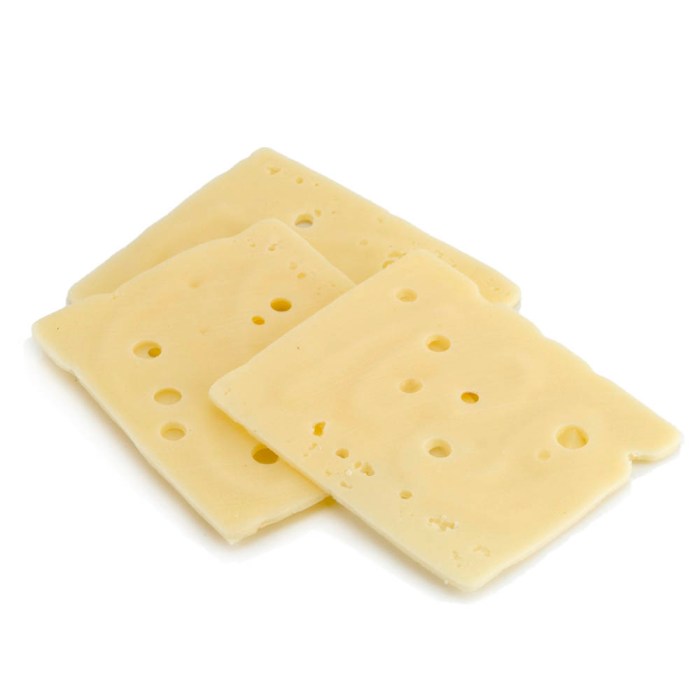 Swiss cheese slice nutrition