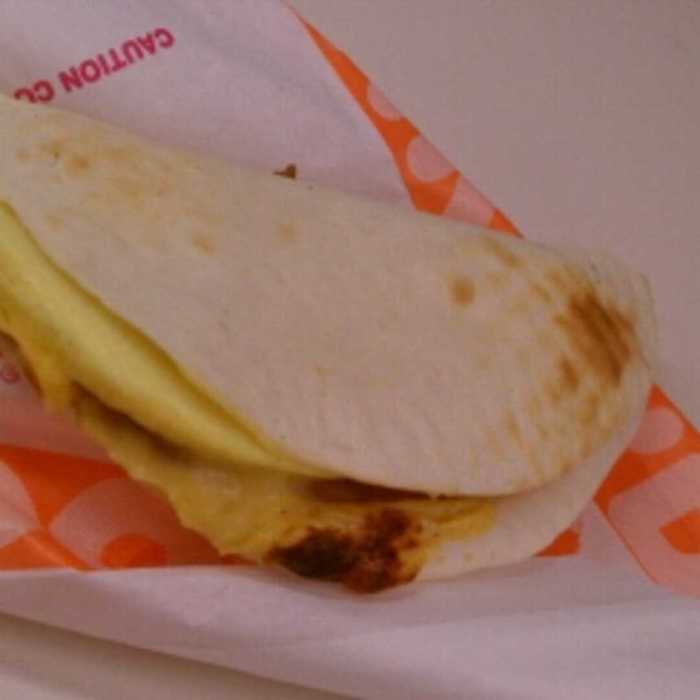 Dunkin Egg & Cheese Wrap Nutrition Facts