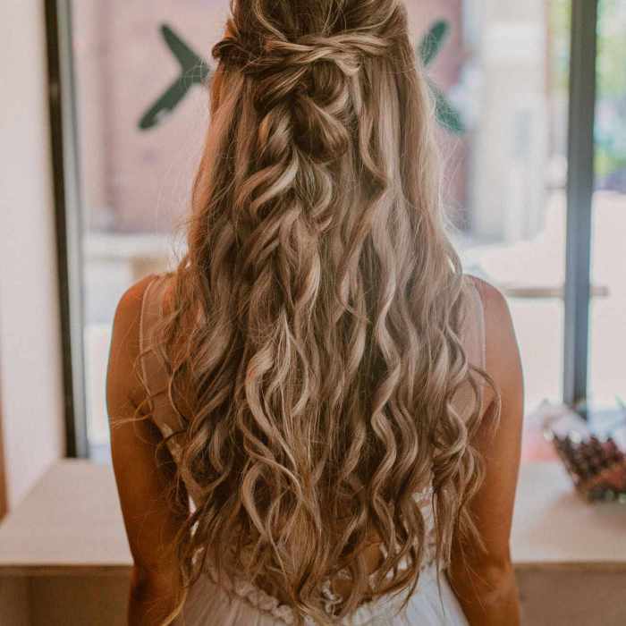 Bridal long hair hairstyles