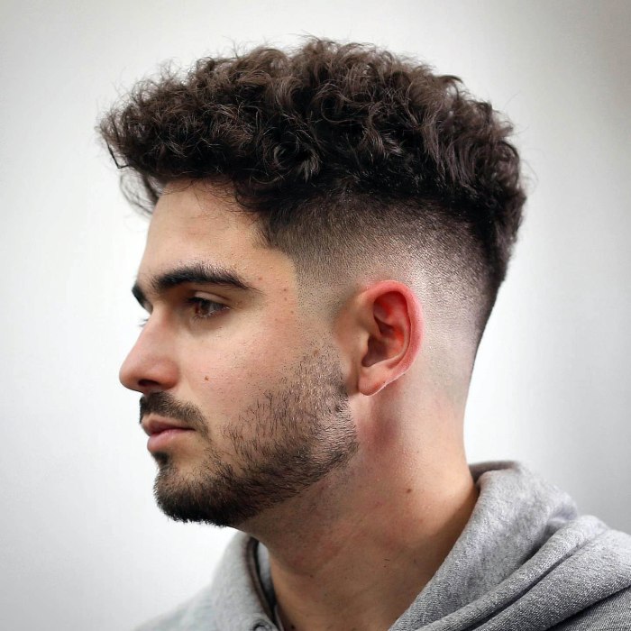 Curly haircuts fade