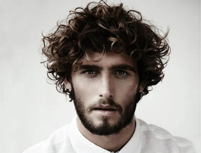 Hairstyles for males with curly hair