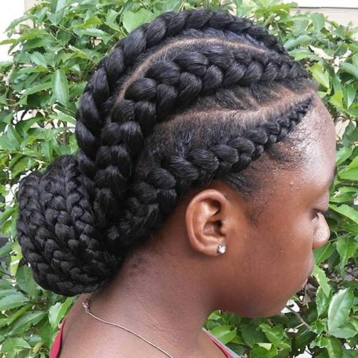 Braided Bun Hairstyles for Black Hair