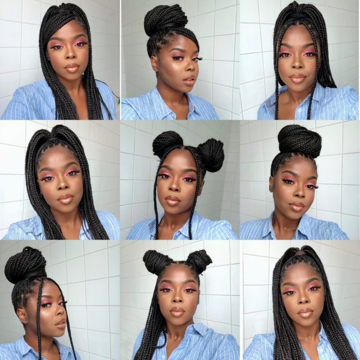 Braided hairstyles for natural hair