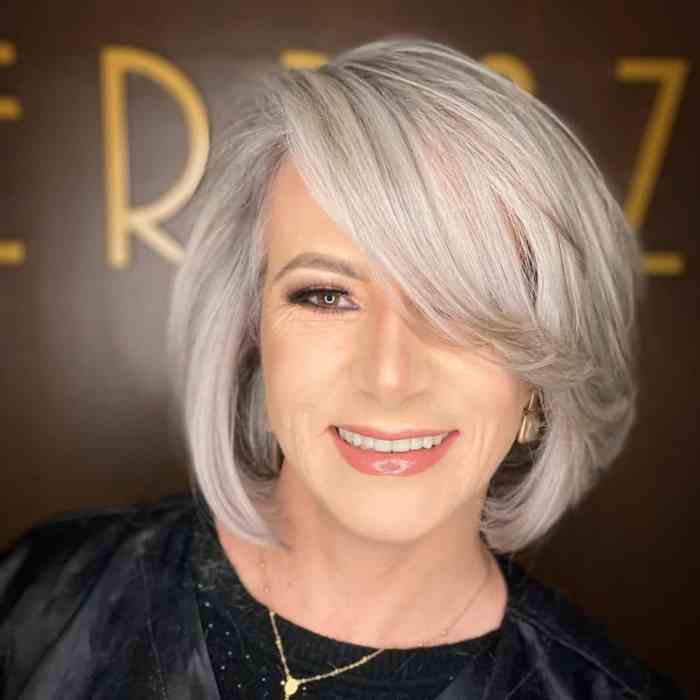 Hairstyles for grey hair