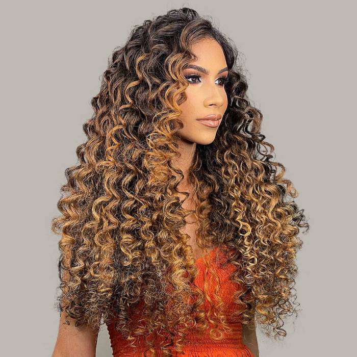 Curly hairstyles for long hair