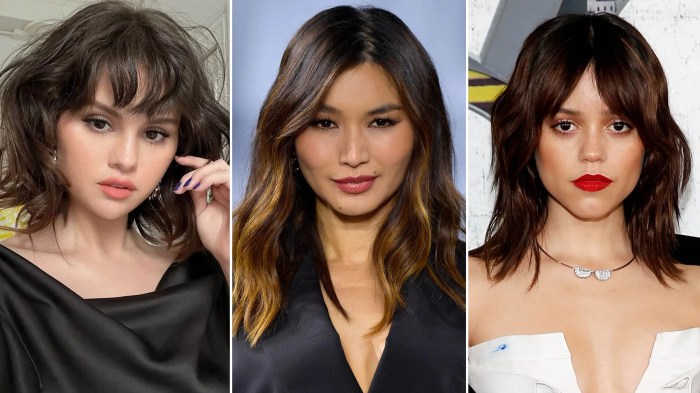 Hairstyles for medium length hair with bangs