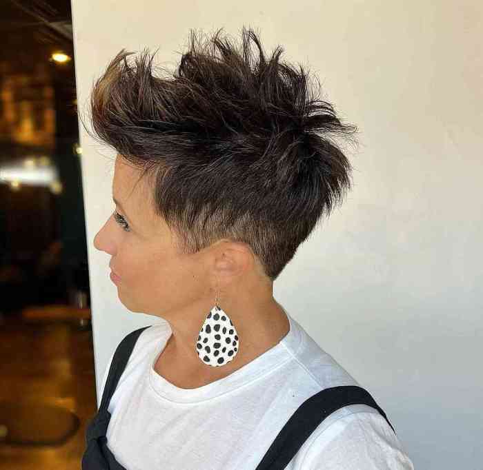 Hairstyles for short spiky hair