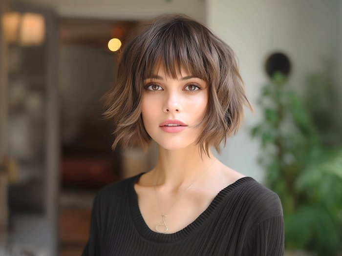 Hairstyles for Short Hair with Bangs