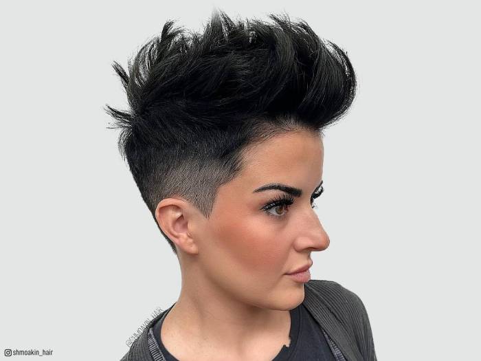 Hairstyles for short spiky hair